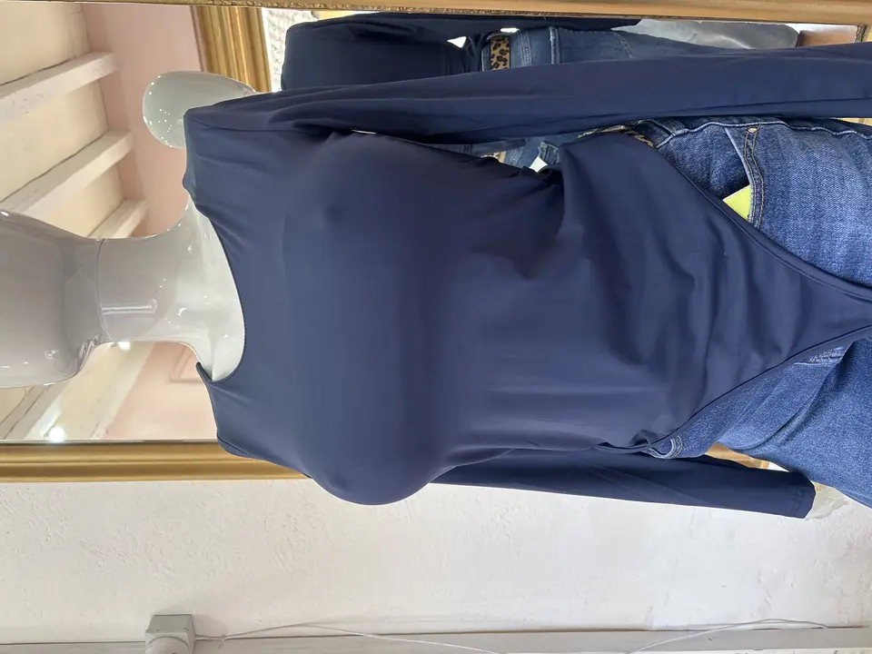 Body  manga, larga azul