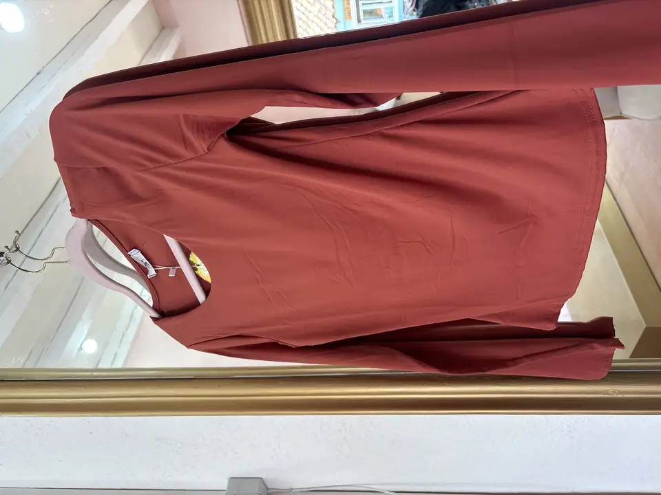 Blusa ladrillo manga larga