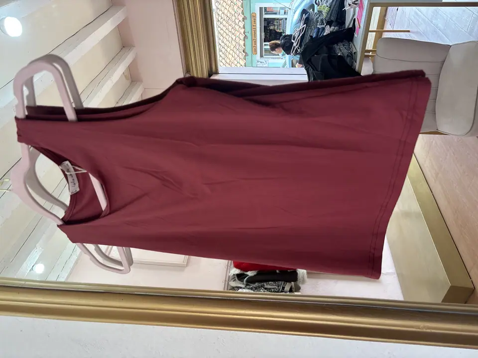 Blusa manga corta vino