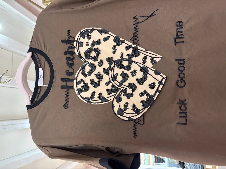Blusa corazón café