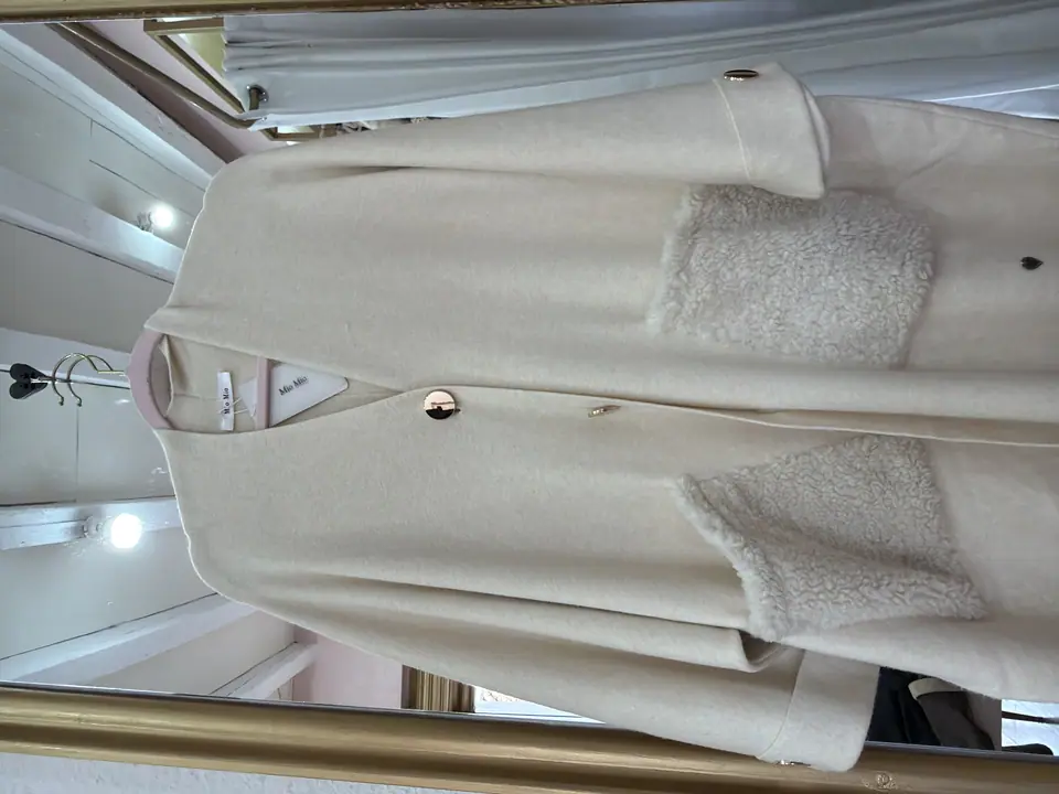 Suéter largo beige