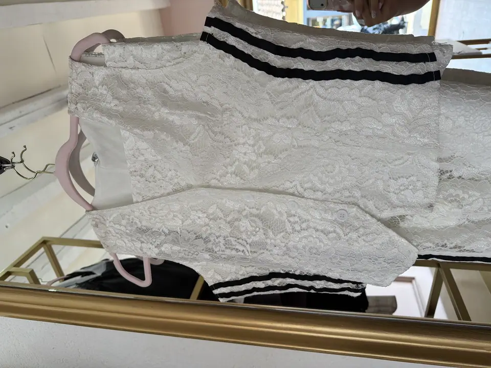 Conjunto encaje blanco