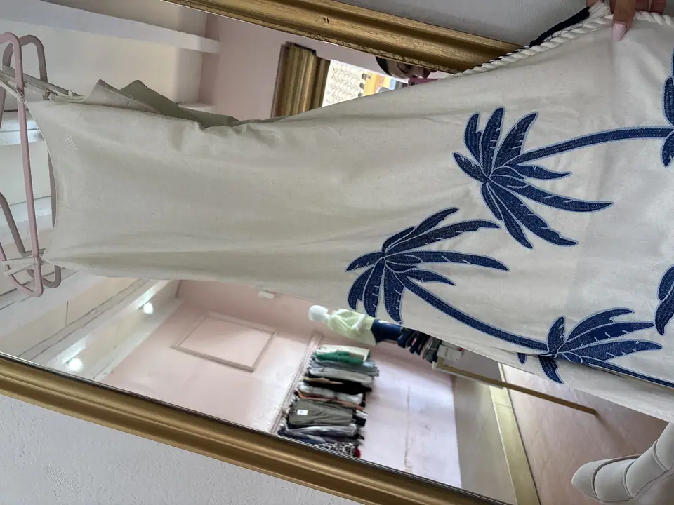 Vestido tirantes palmeras