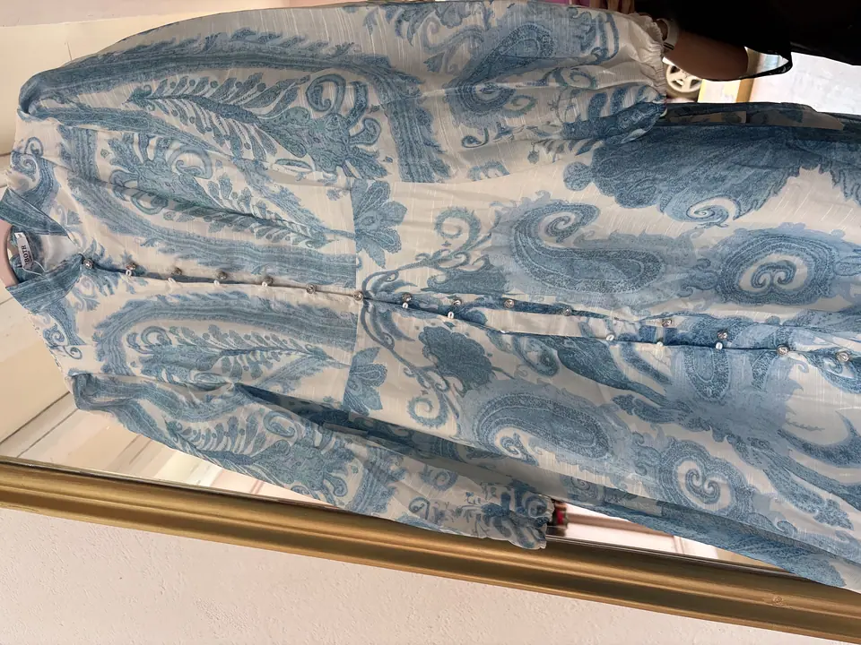 Maxi vestido azul