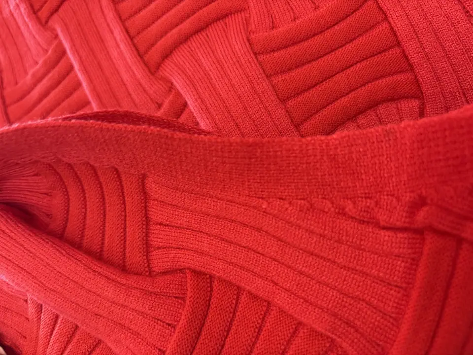 Vestido rojo punto