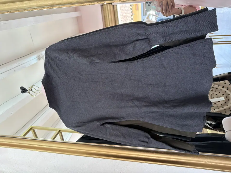 Blusa punto y mangas de globo