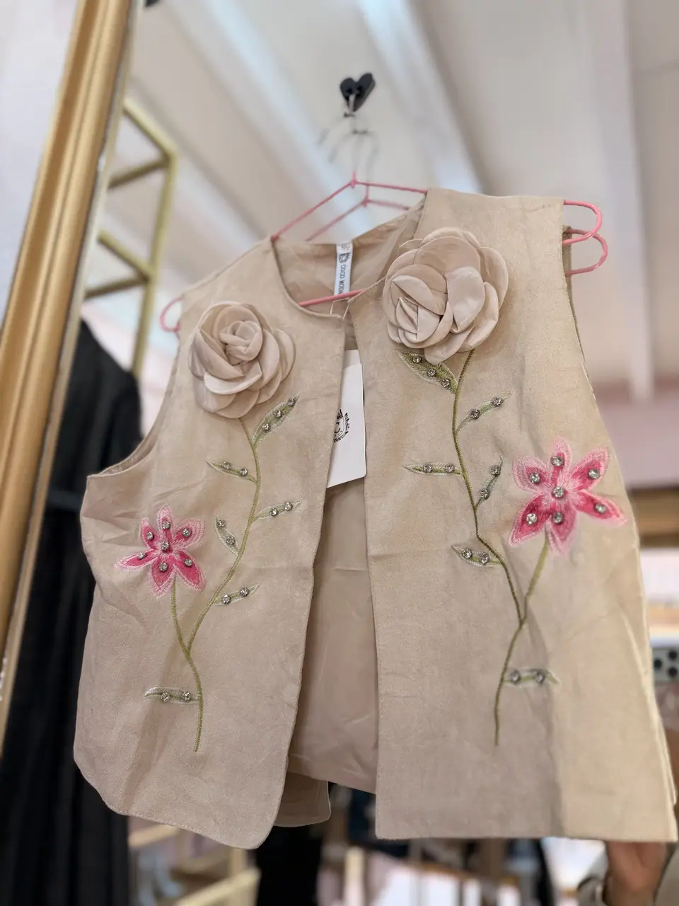 chaleco de flores