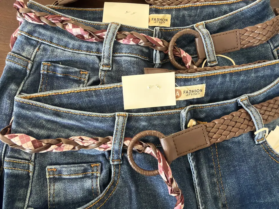 Pantalón con cirnturon de trenza