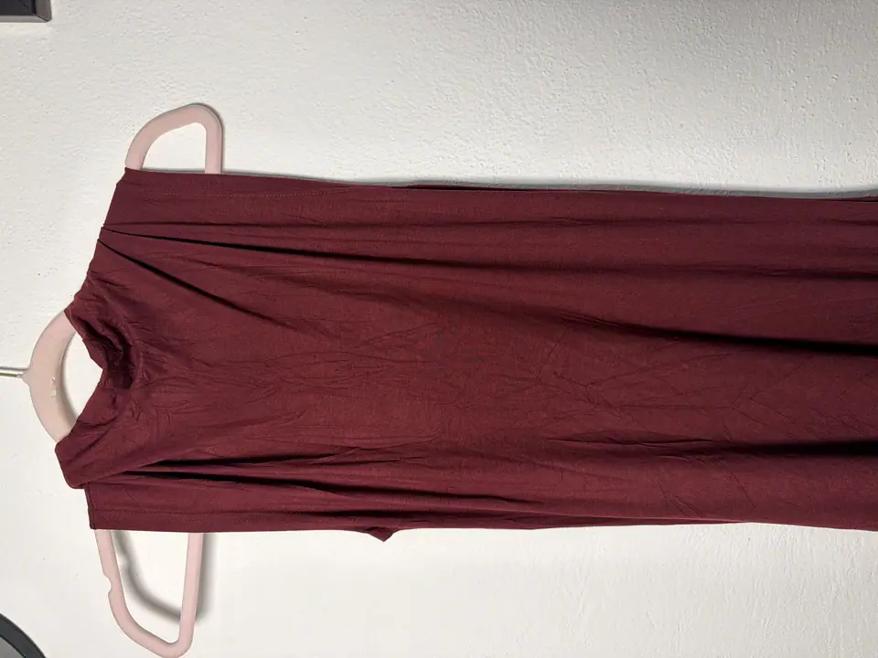 Vestido largo vino