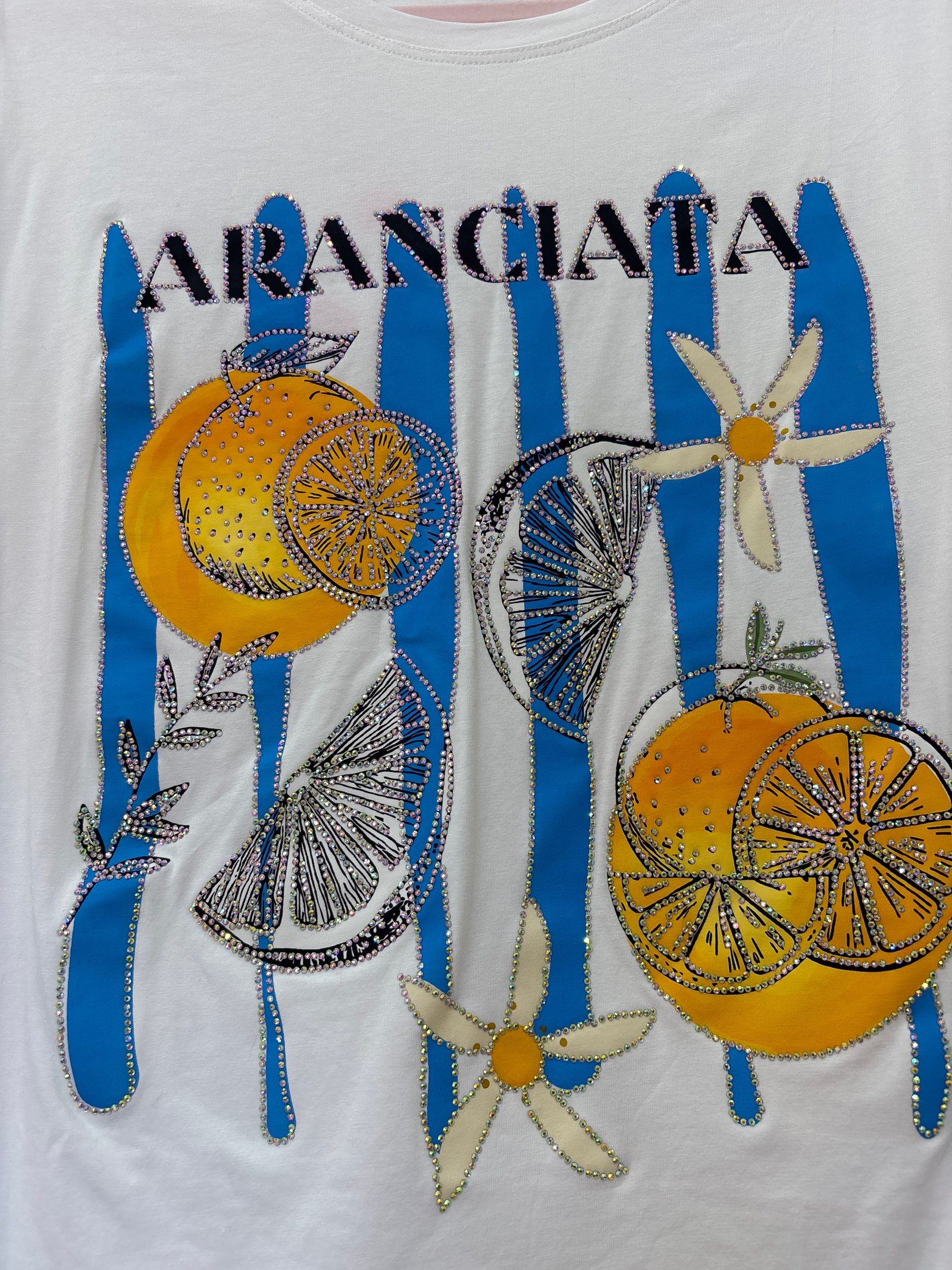 Blusa limón azul