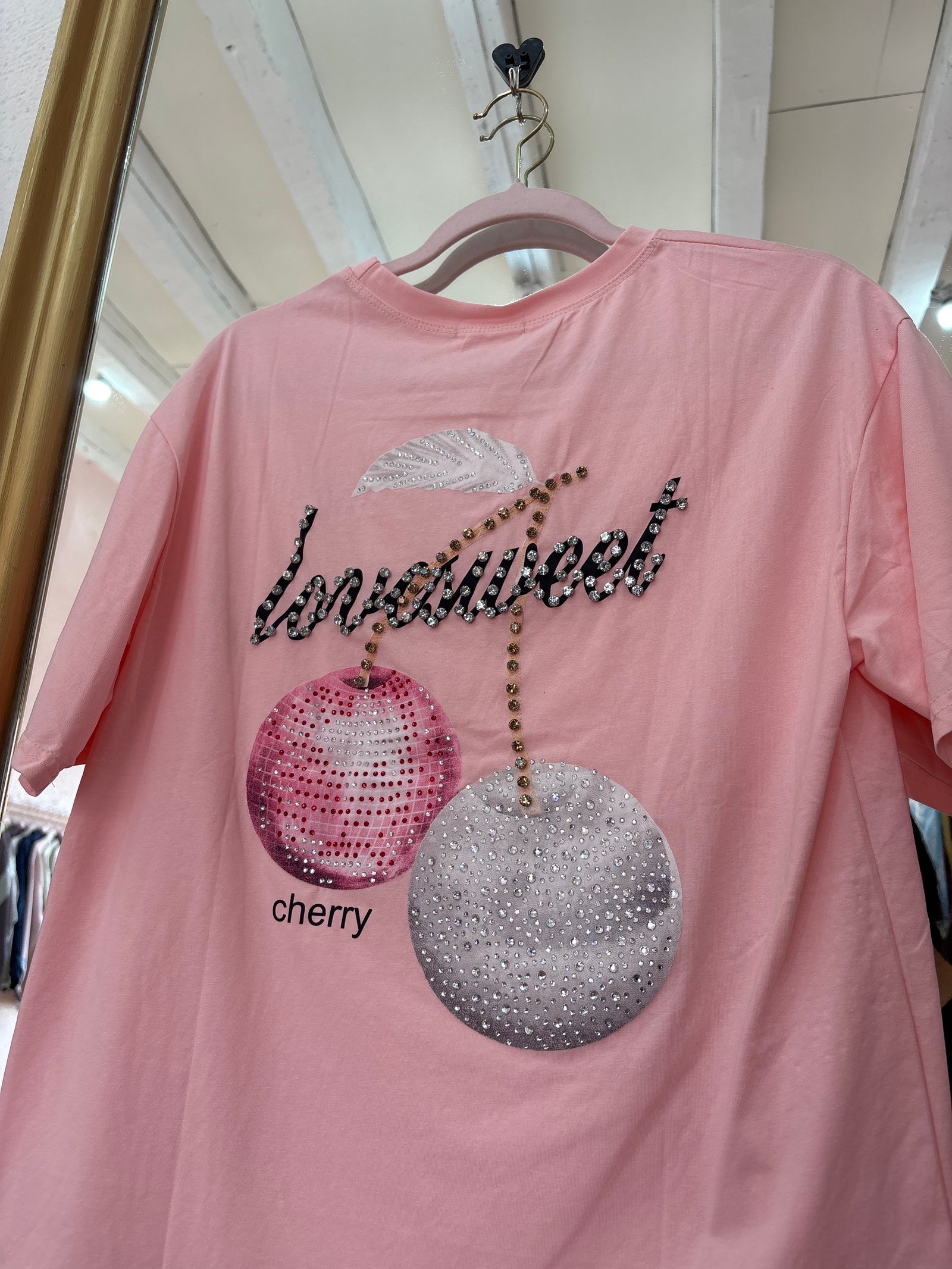 Blusa disco cereza