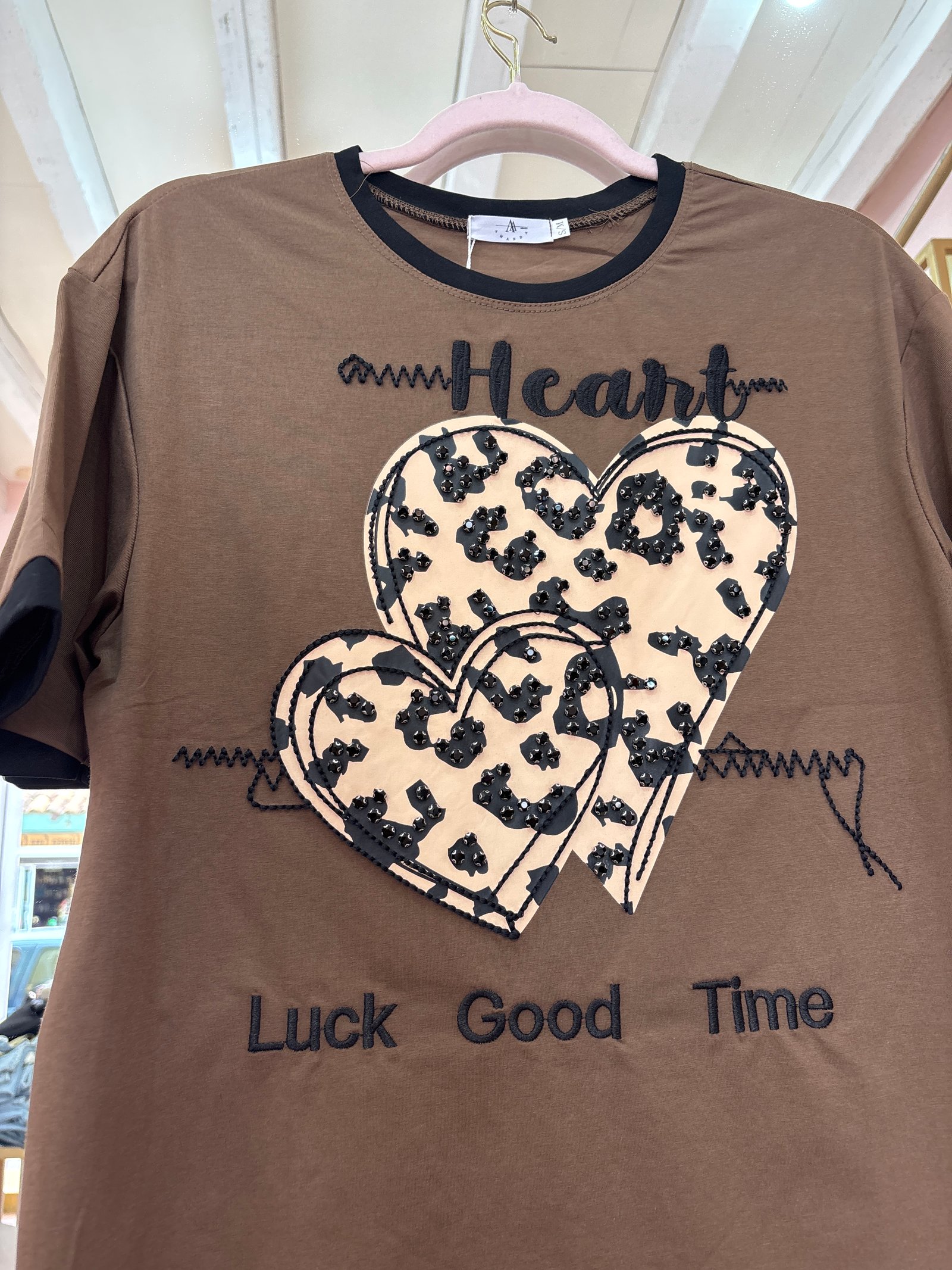 Blusa corazón café
