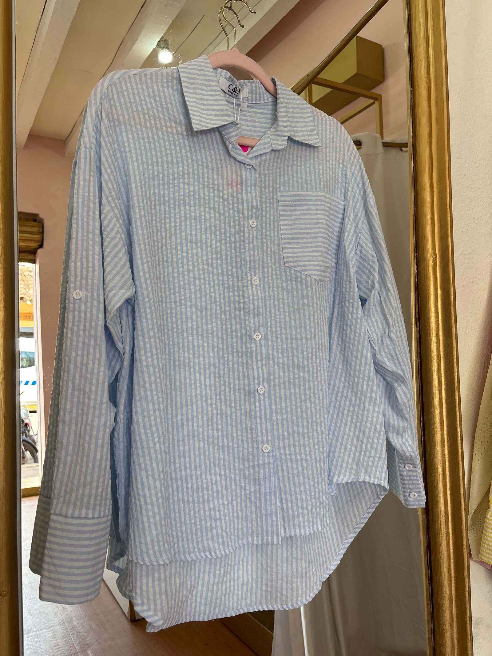 Camisa de rayas playera