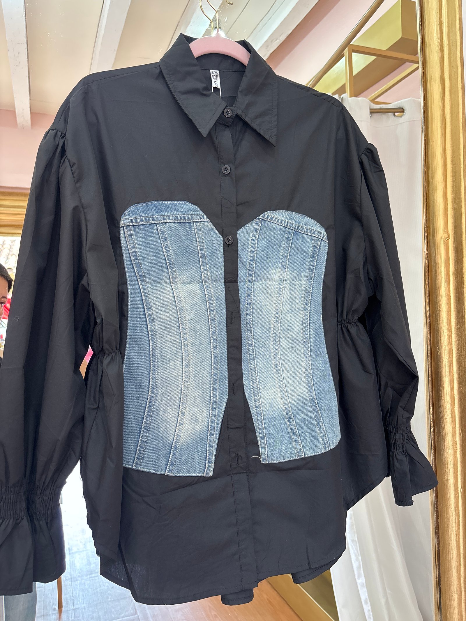 Camisa Corset de mezclilla