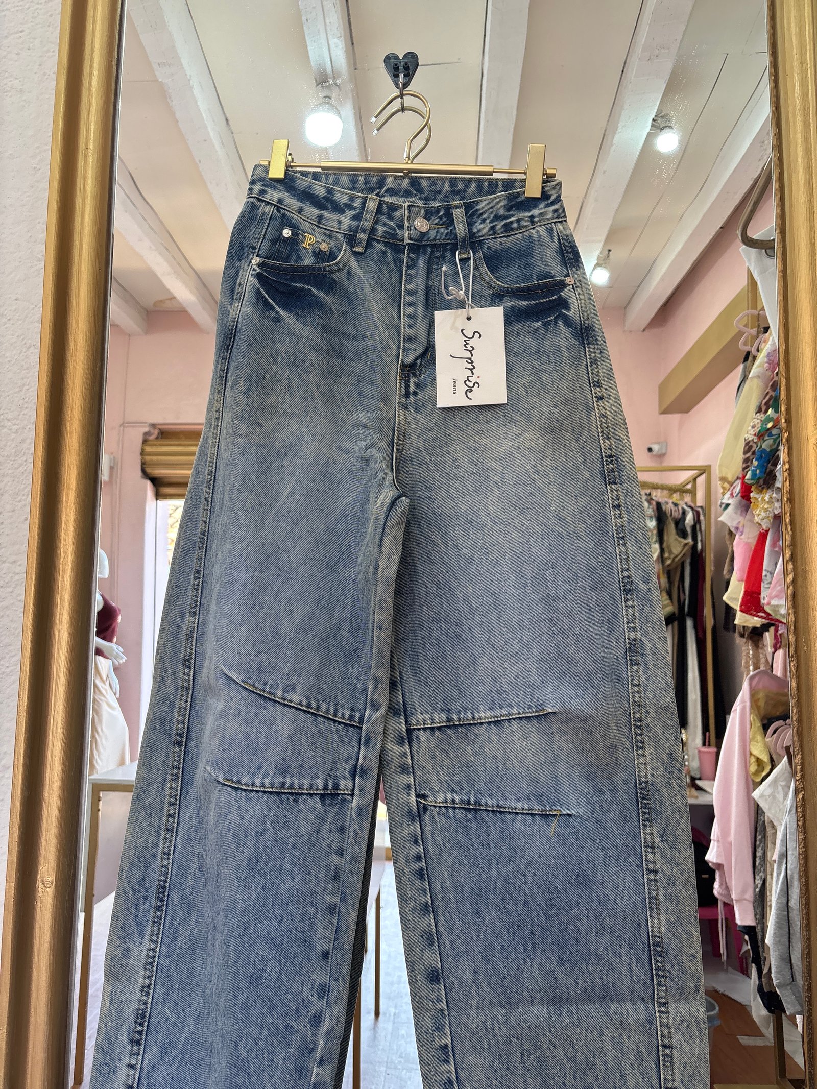 Pantalón over deslavado