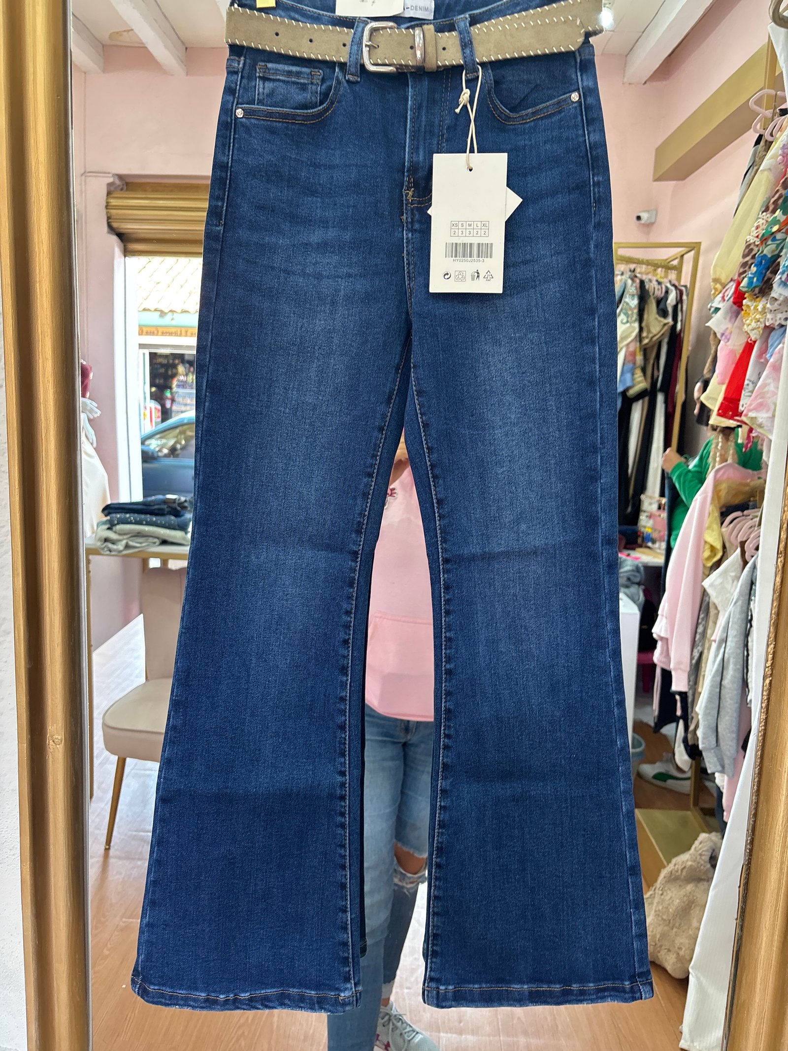 Pantalón cinturón hilo