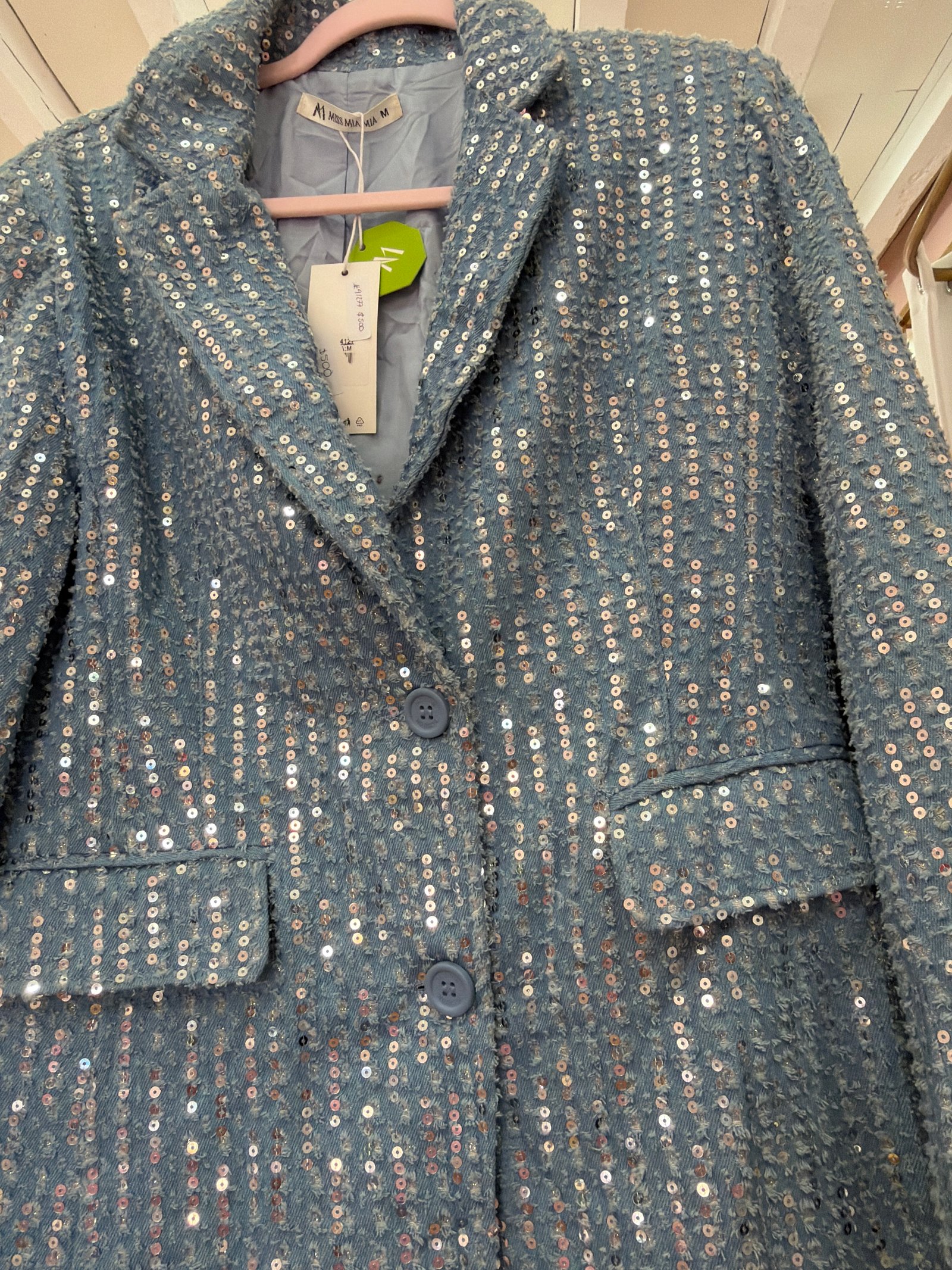 Blazer brillos lentejuela
