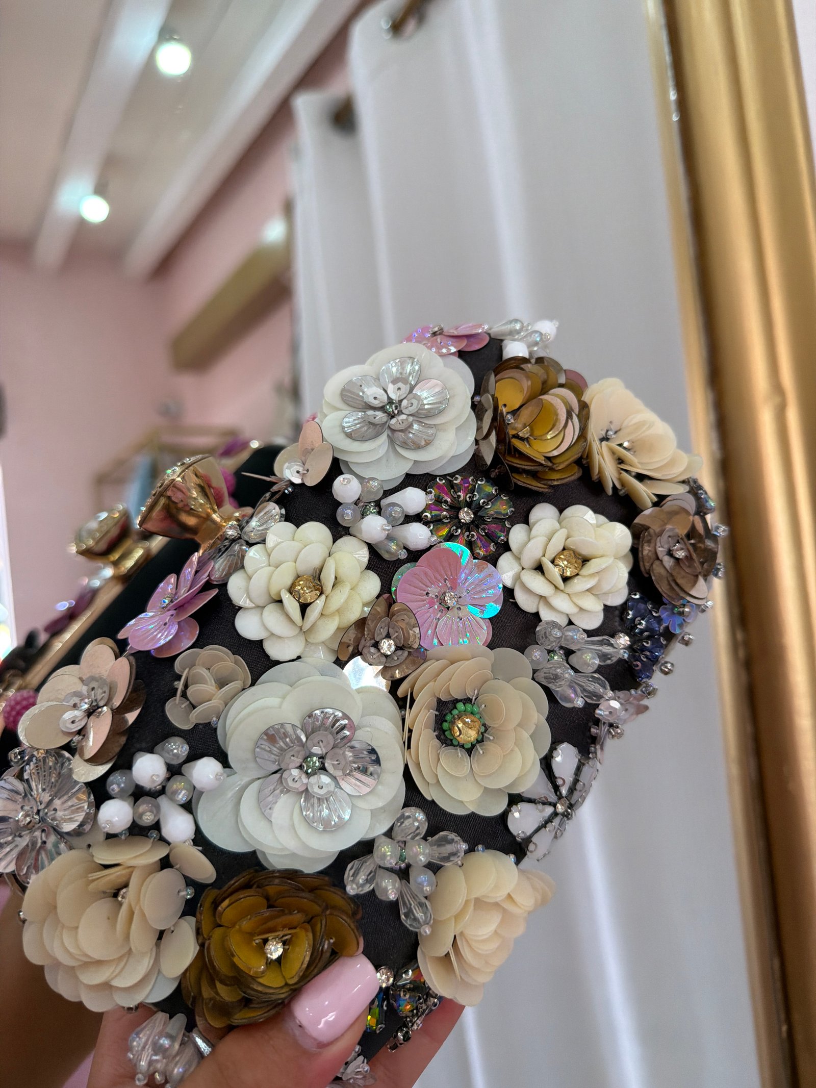 Bolsa de flores brillos
