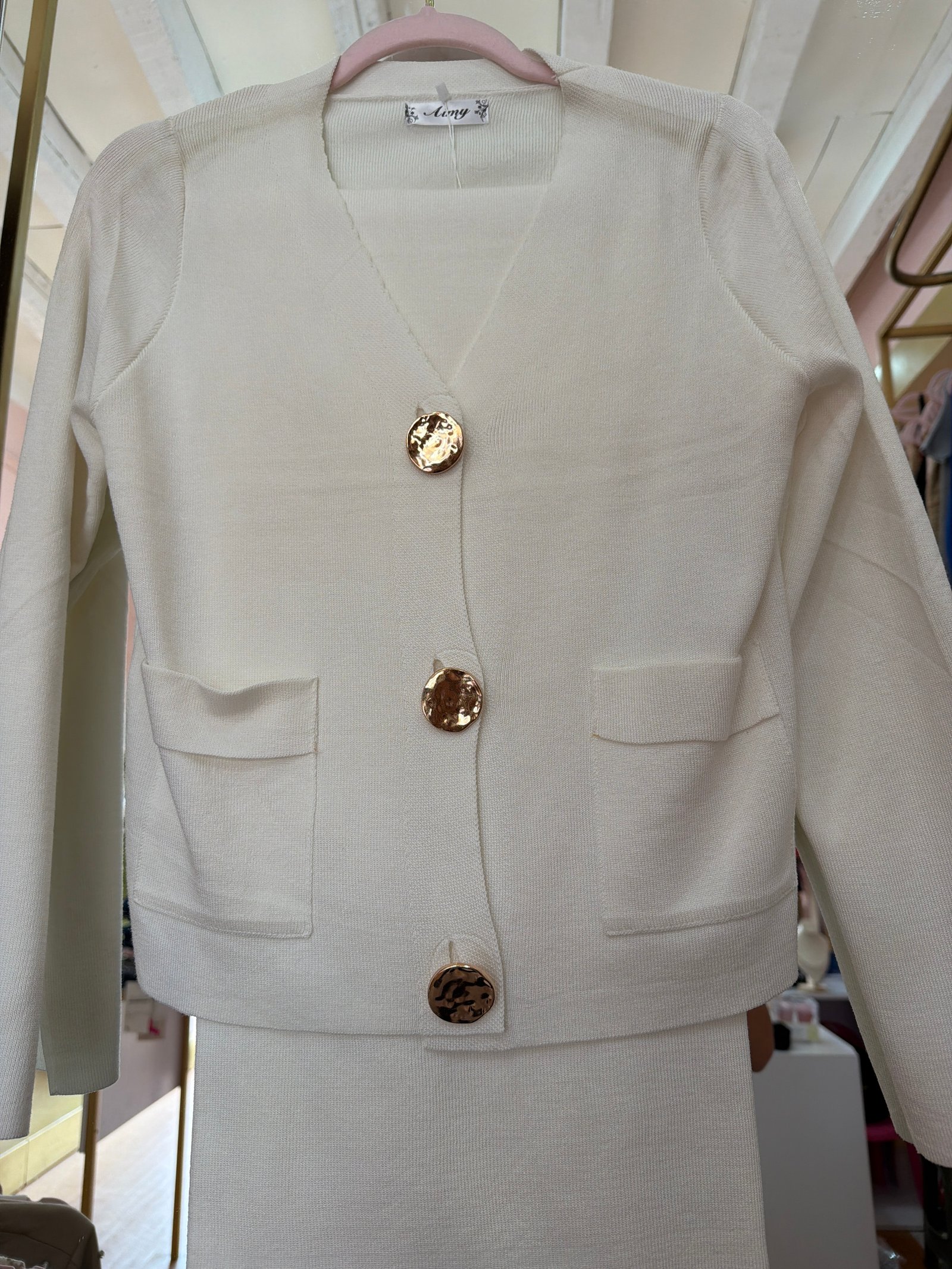 Conjunto blanco punto