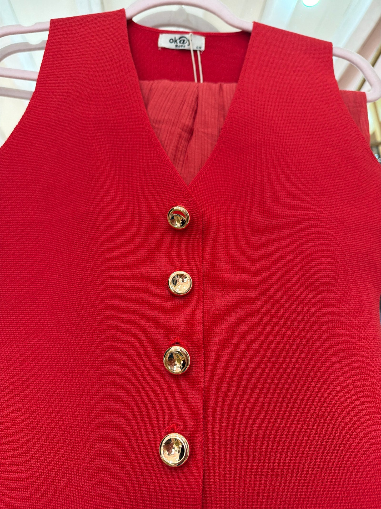 Conjunto rojo falda