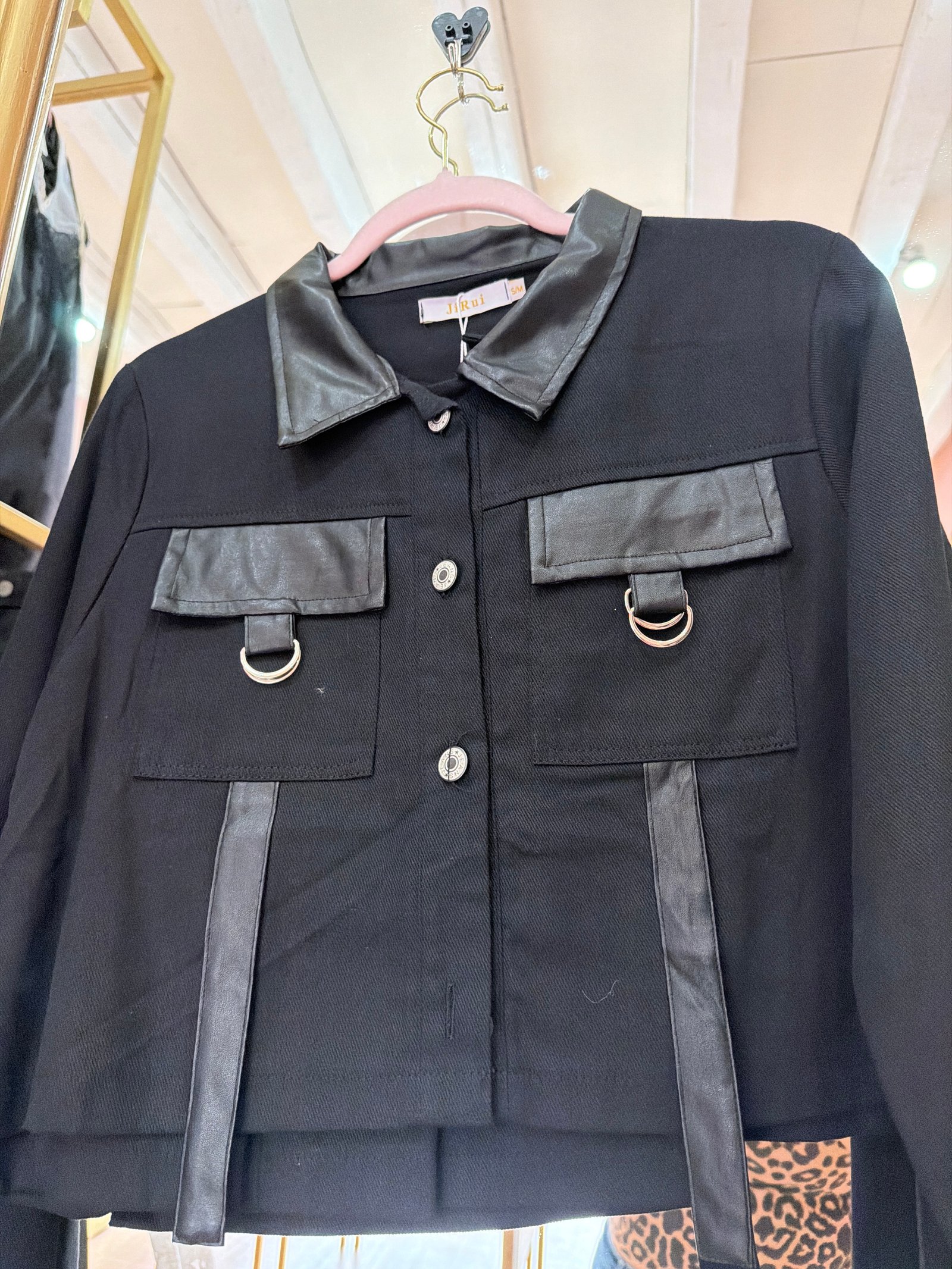Conjunto mezclilla negro