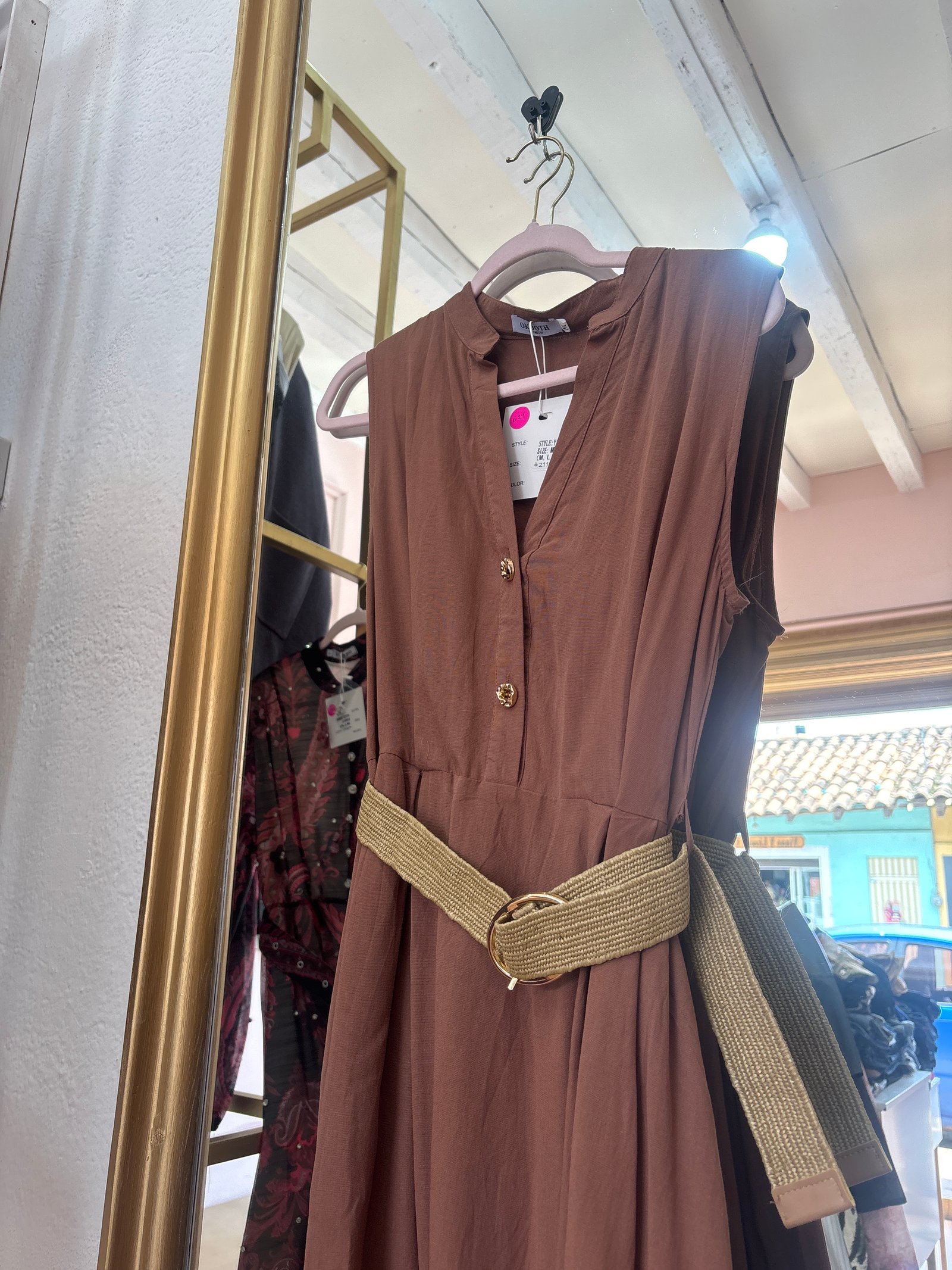 Vestido ligero café