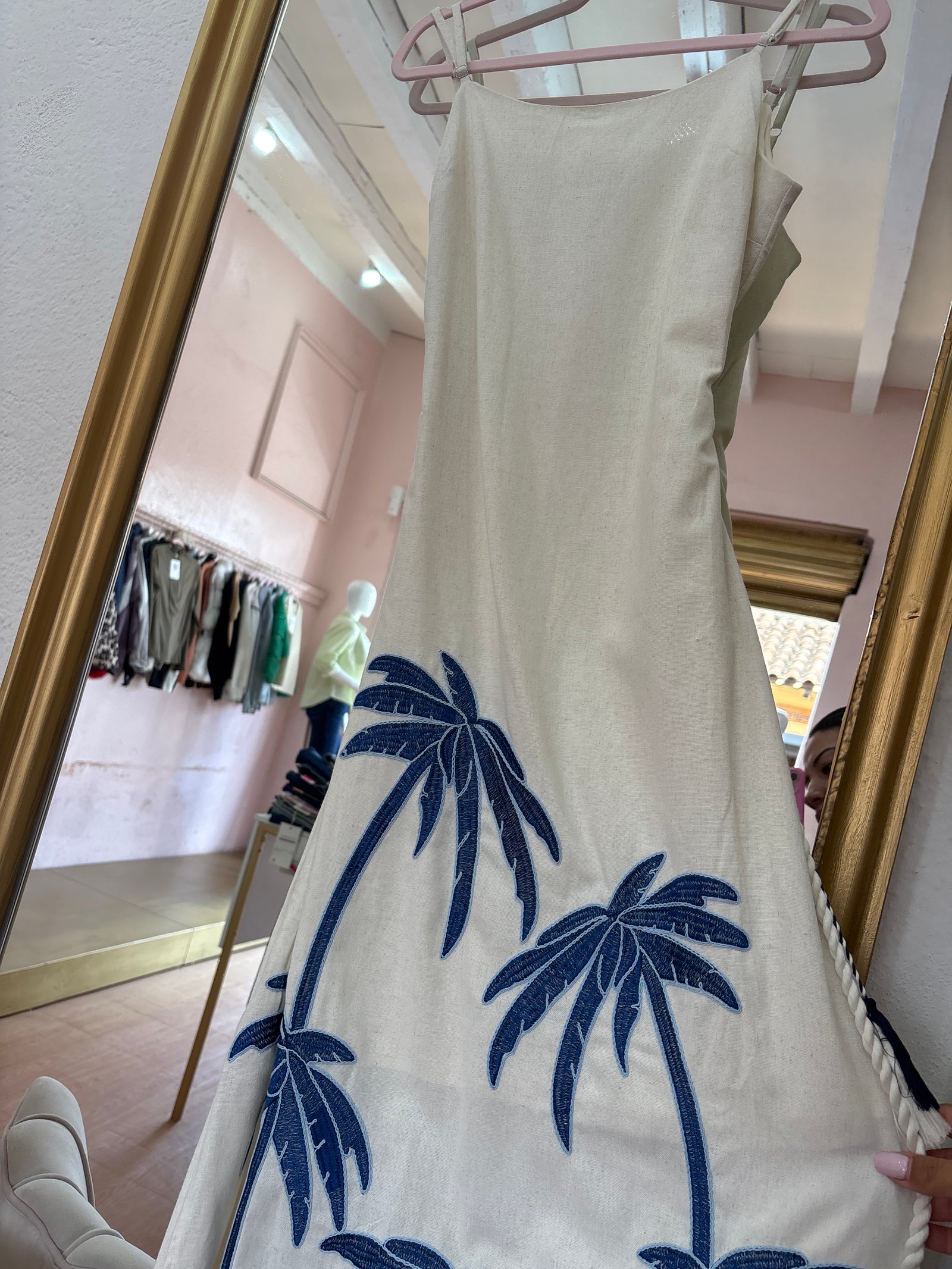 Vestido tirantes palmeras