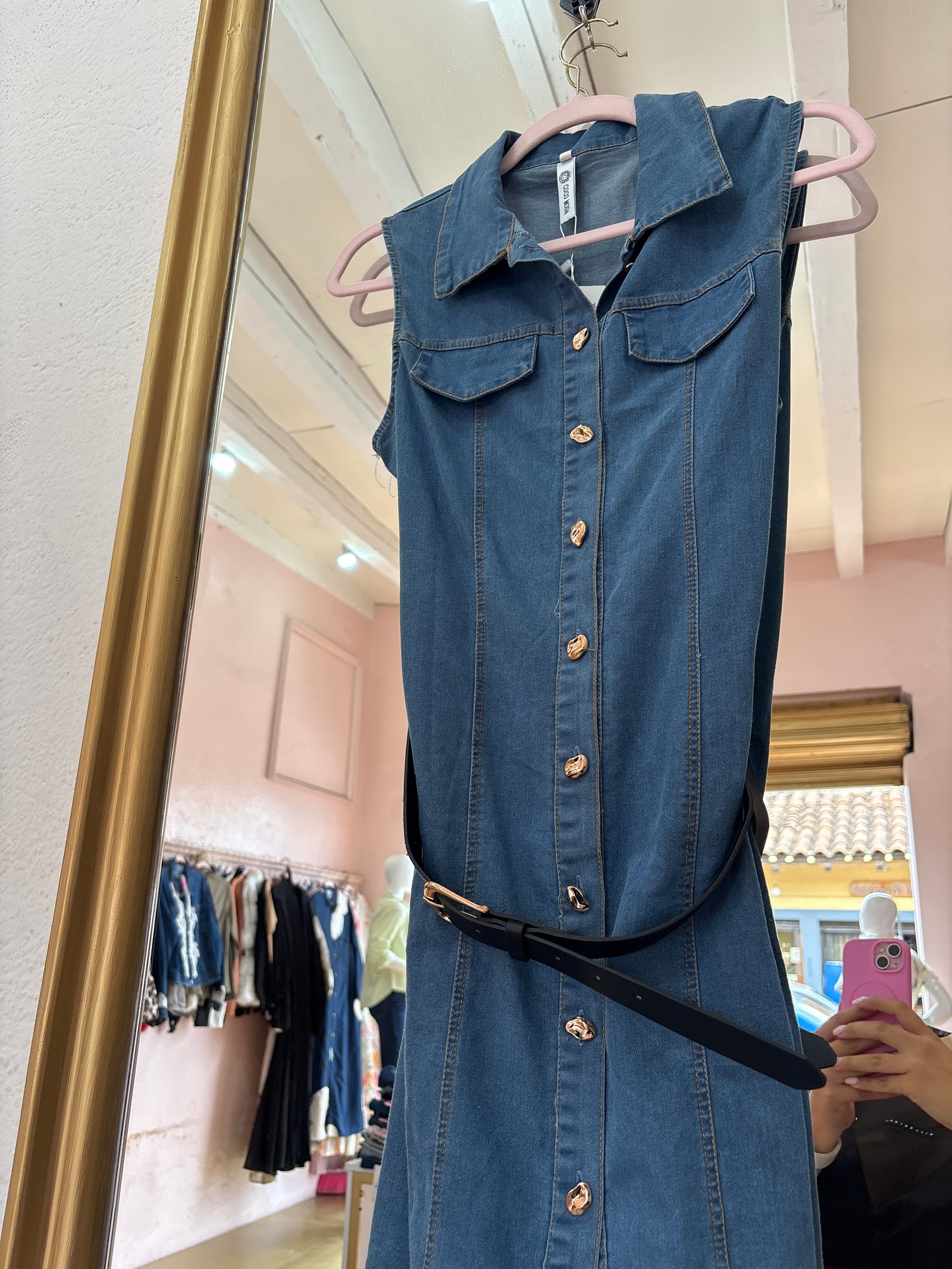 Vestido corto de mezclilla