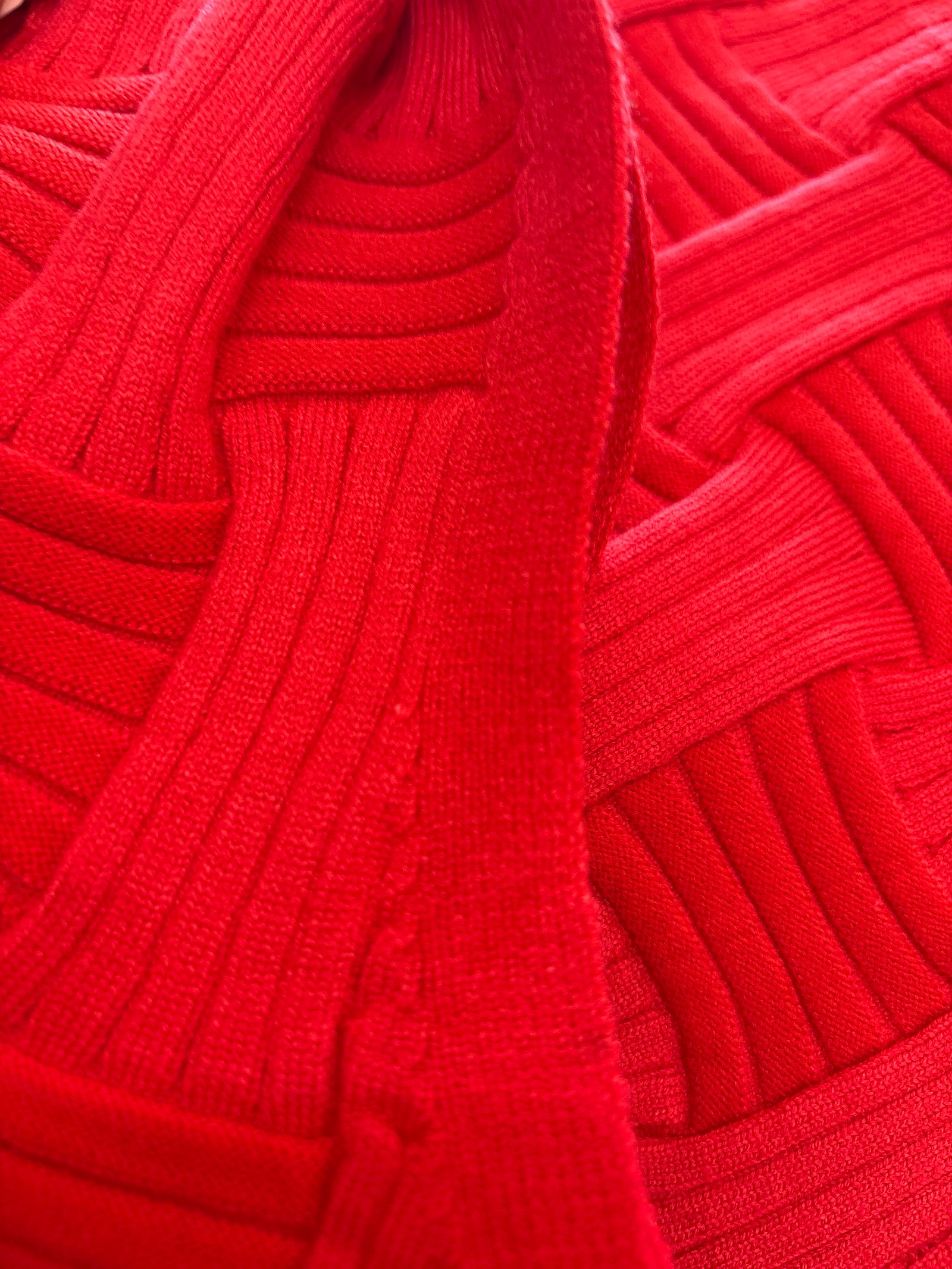 Vestido rojo punto