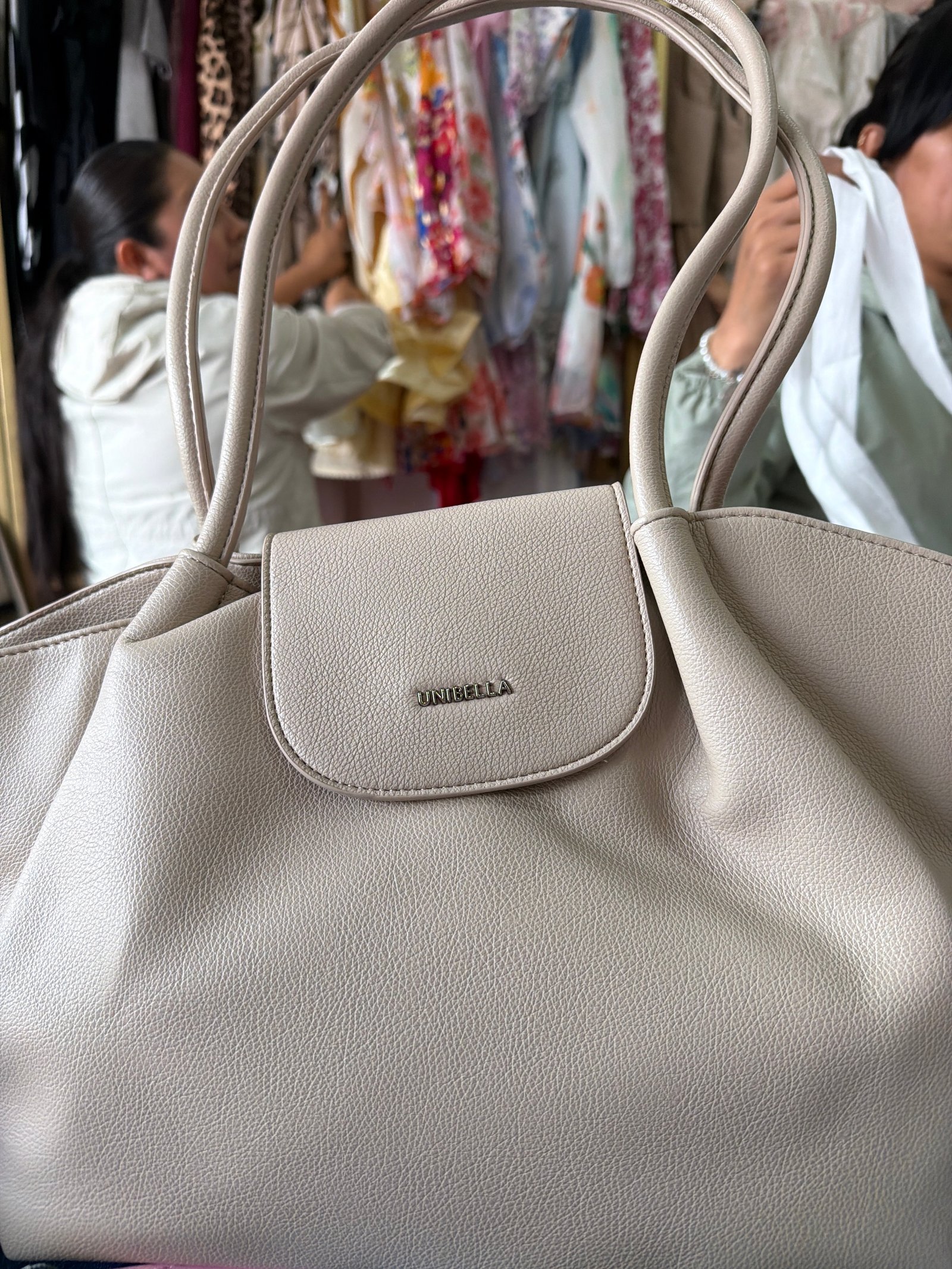 Bolsa beige tote