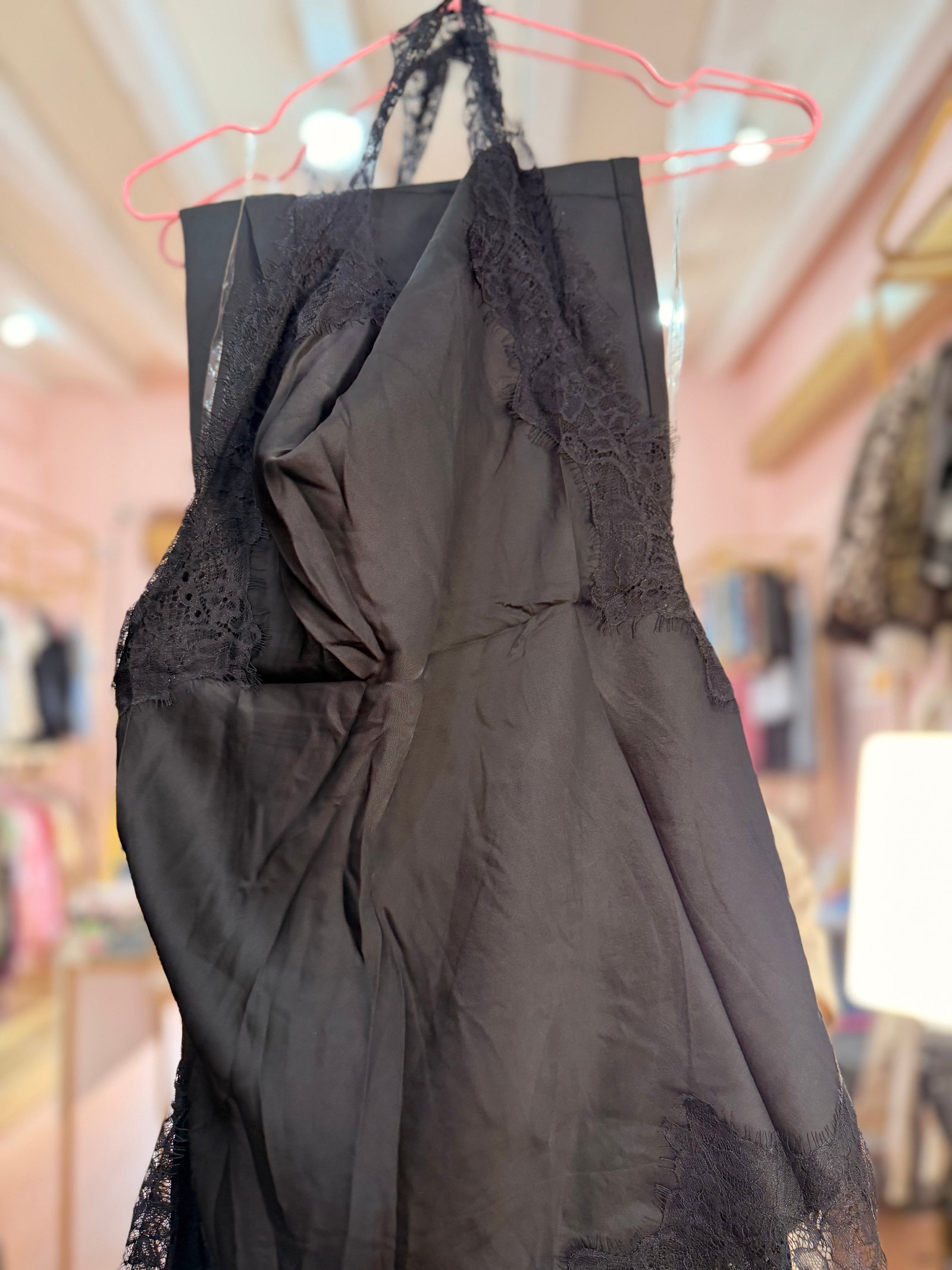 conjunto de satin falda