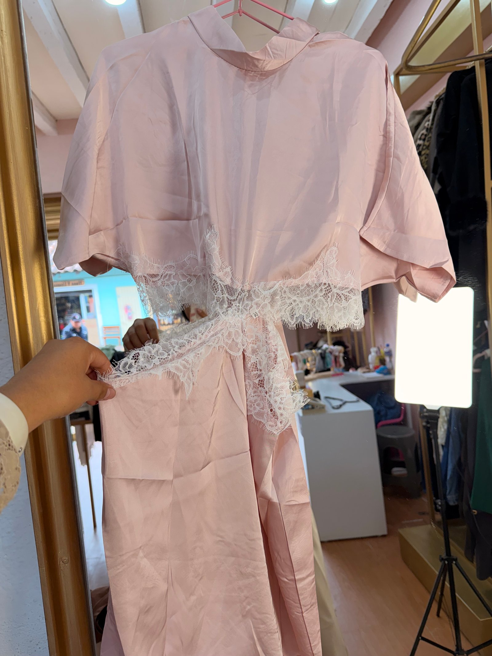 vestido de satin