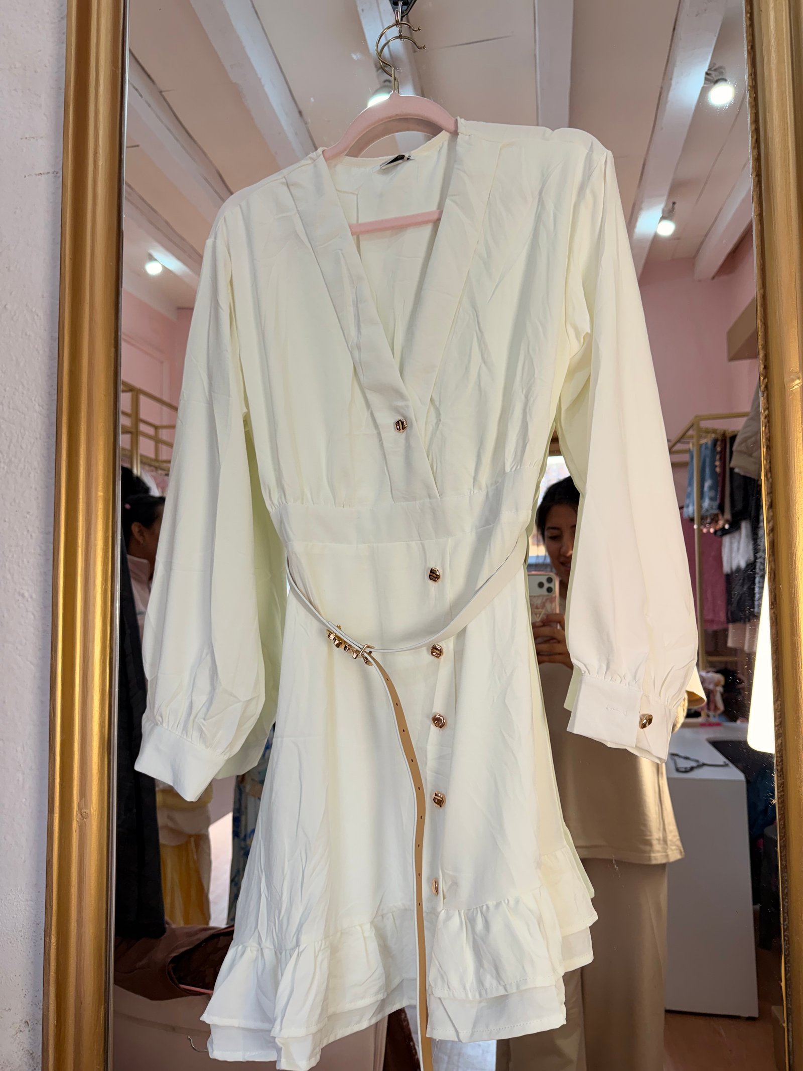 vestido blanco formal corto
