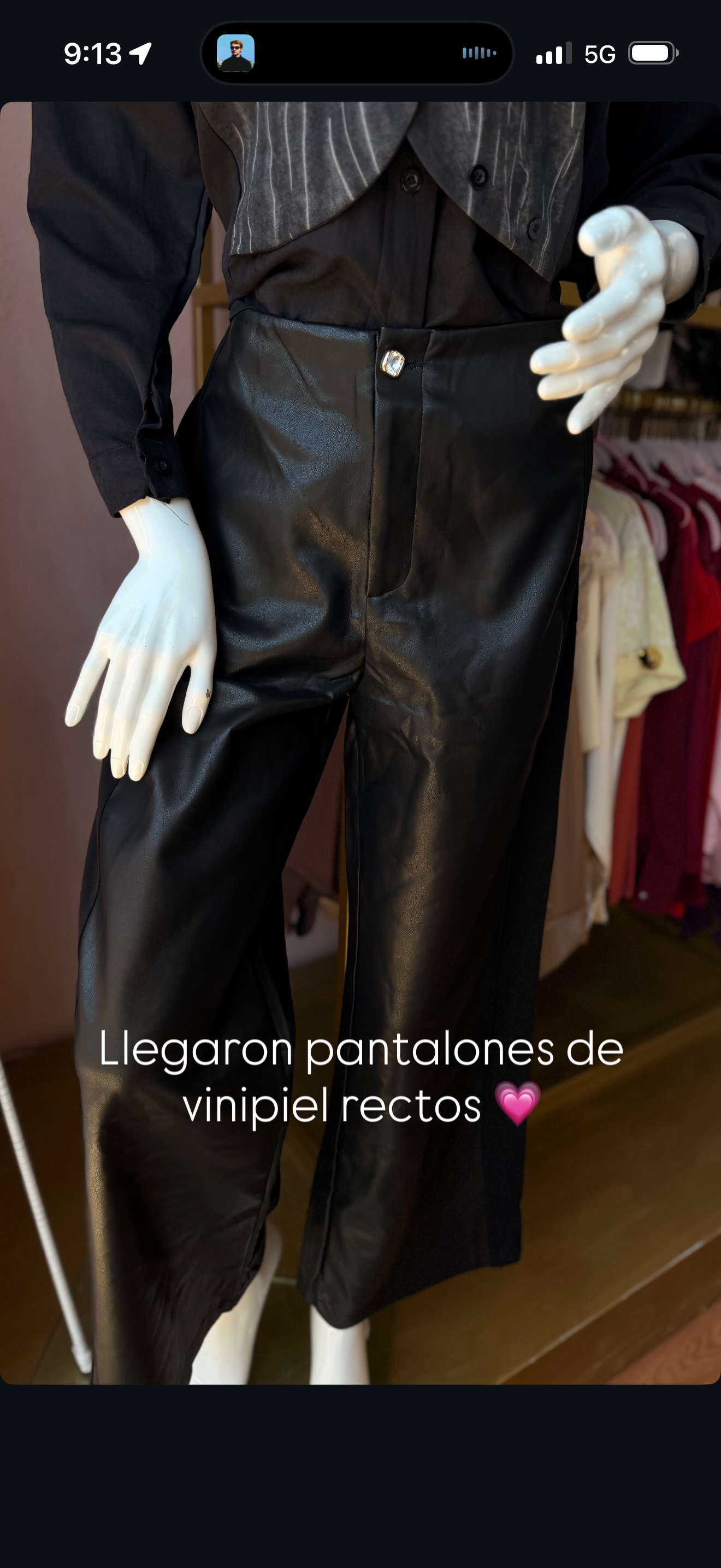 pantalon de vinipiel